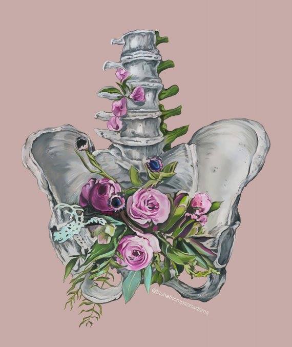 hip photo hip art with flowers