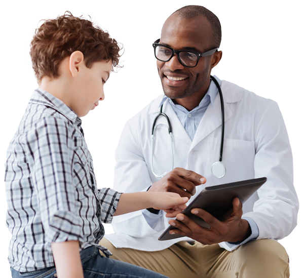 patient-doctor-row Doctor helping child patient