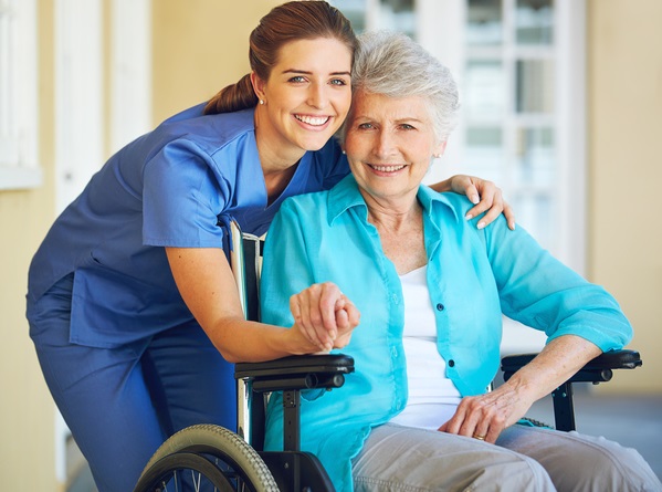 Healthcare that feels like being at home Portrait of a doctor caring for her senior patient at a nursing