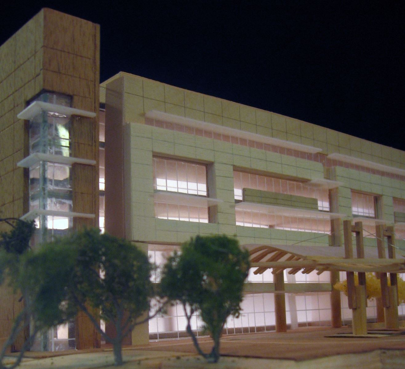 Poway at night Palomar Medical Center in Poway at Night