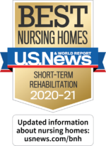 BNH 2020-21 ShortTermRehab(2) US News Best Nursing Homes Award 2020 to 2021