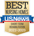 Best-Nursing-Homes--ShortTerm U.S News Award for Best Nursing Home for Short-Term Rehabilitation 2022 to 2023