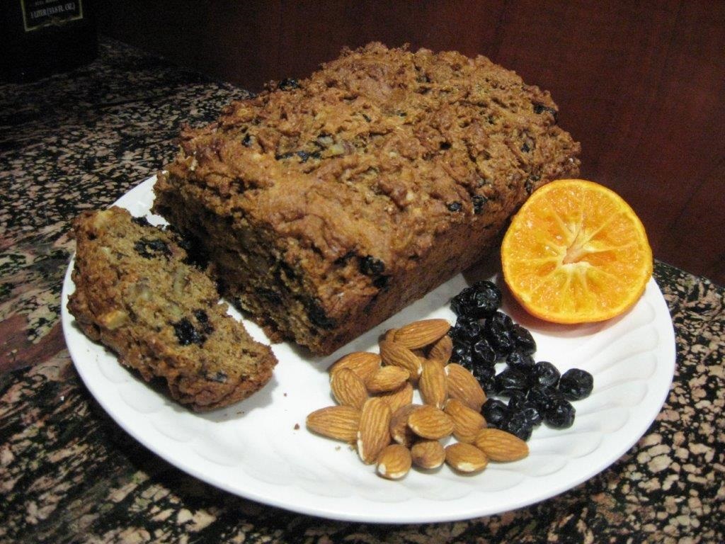 BlueberryAlmondorangebread Blueberry Almond Orange Bread