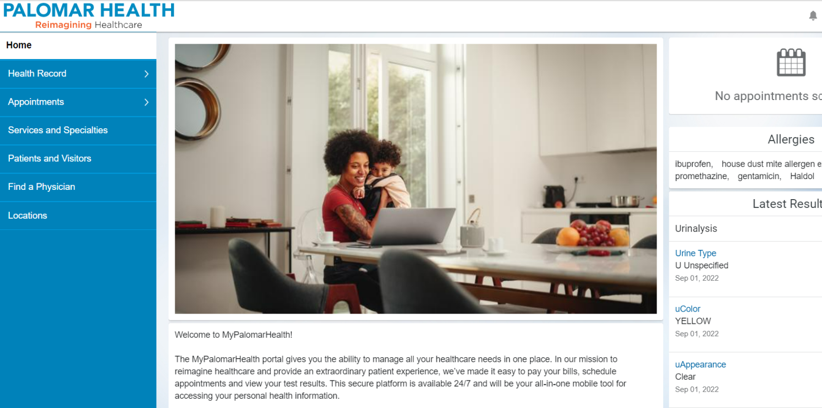 23b5211c MyPalomarHealth Webpage Overview