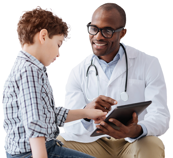 patient-doctor-row Doctor helping child patient